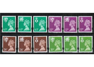 GRAN BRETAGNA 1996 Emblemi regionali 12v MNH**