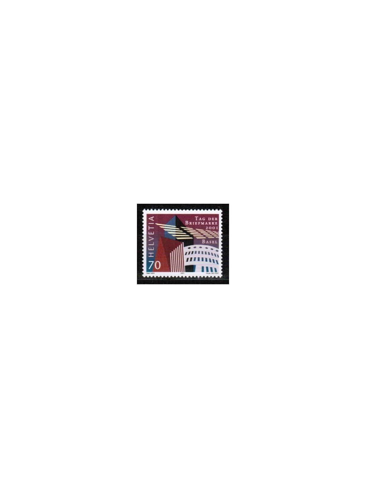 SVIZZERA 2001 Giornata del francobollo MNH**