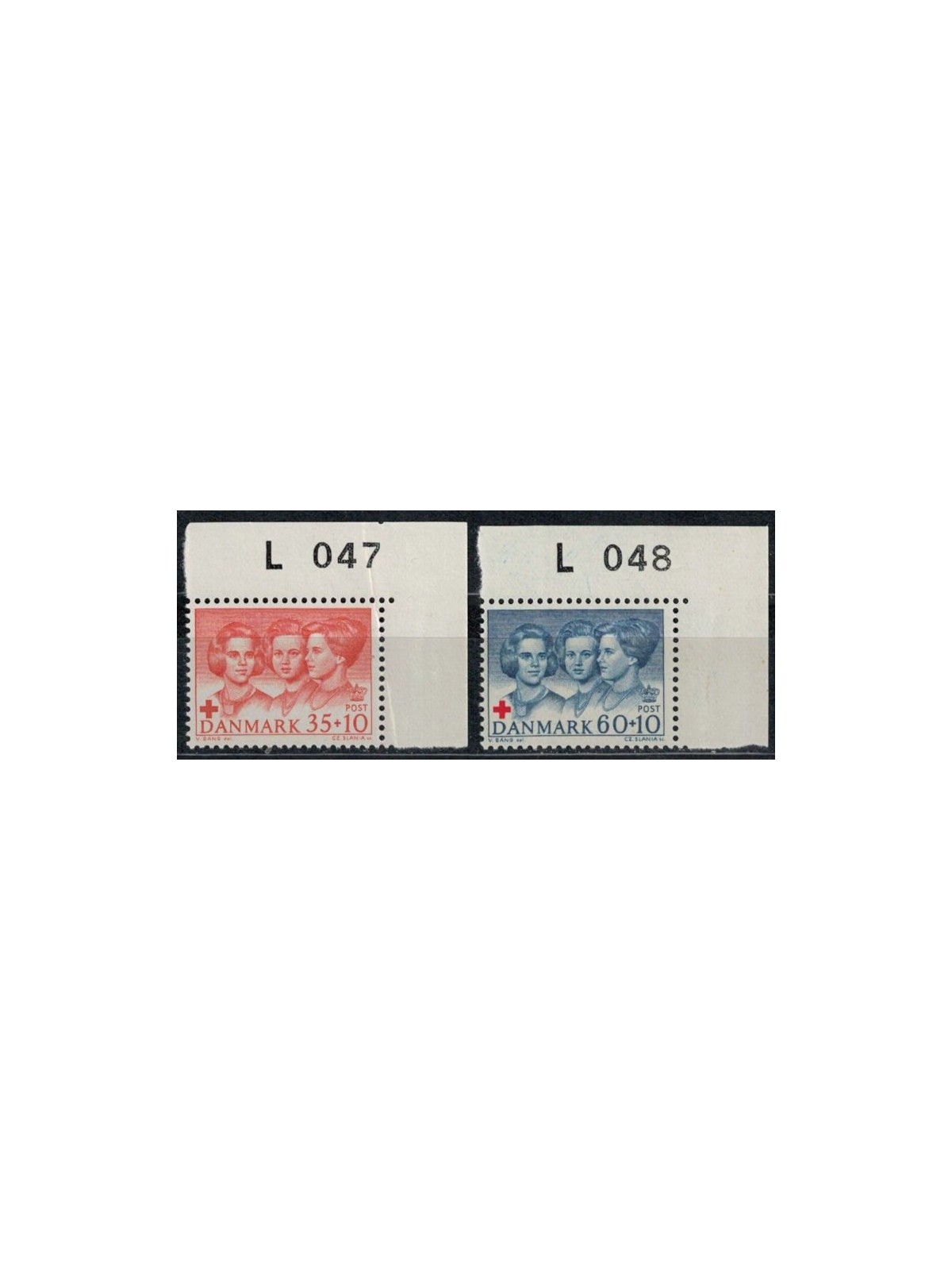 DENMARK 1964 Red Cross 2v MNH**