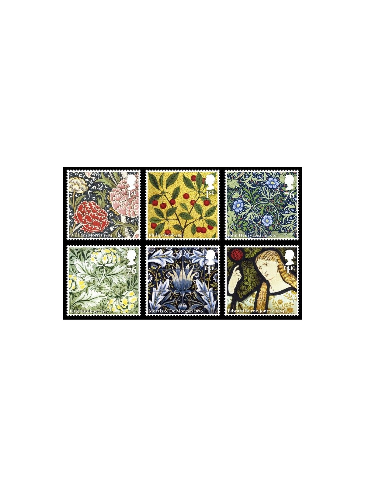 GREAT BRITAIN 2011 Morris and Company 6v MNH**