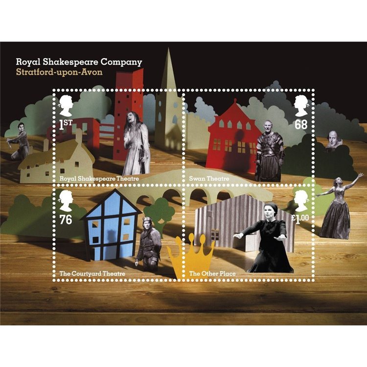 GRAN BRETAGNA 2011 Royal Shakespeare Company BF MNH**