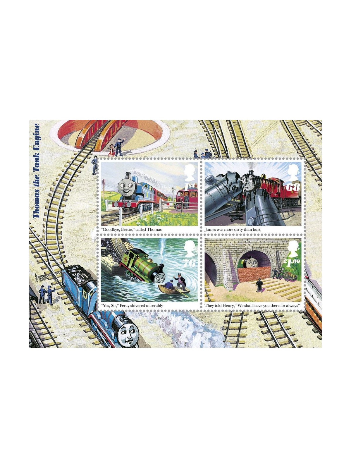 GRAN BRETAGNA 2011 Thomas the Tank Engine BF MNH**