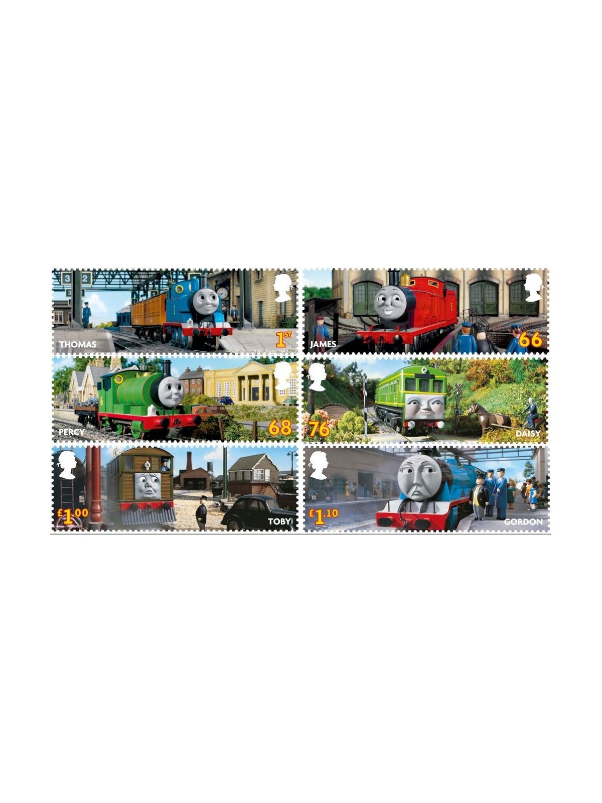 GRAN BRETAGNA 2011 Thomas the Tank Engine 6v MNH**