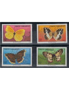 TURCHIA 1988 Farfalle 4v MNH**