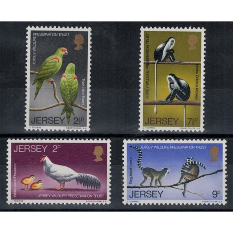 JERSEY 1971 Animal protection 4v MNH**