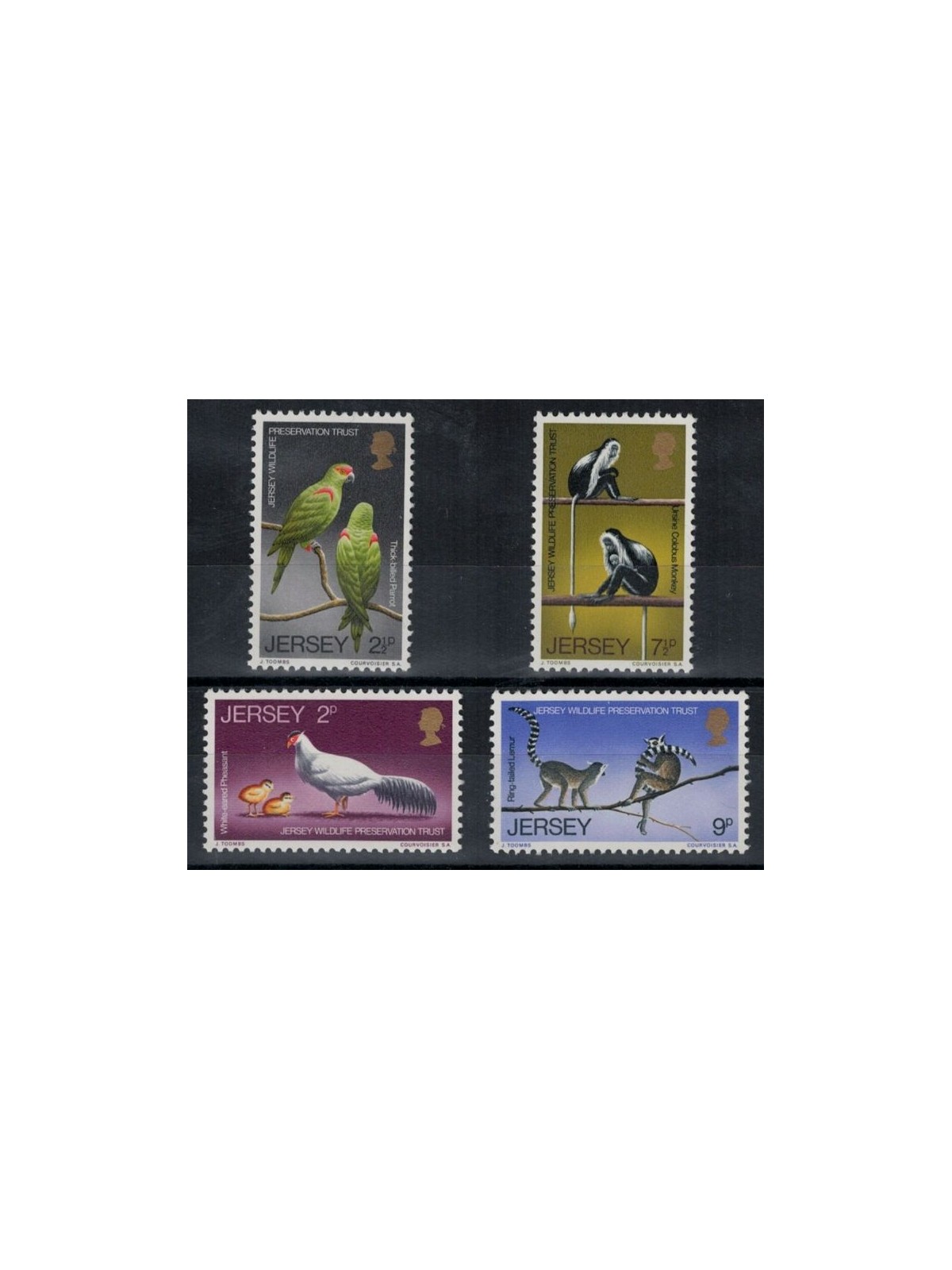 JERSEY 1971 Protezione degli animali 4v MNH**