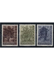 LIECHTENSTEIN 1958 Trees and shrubs 3v MNH**