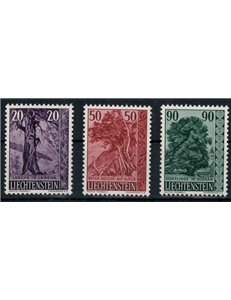 LIECHTENSTEIN 1959 Trees and shrubs 3v MNH**