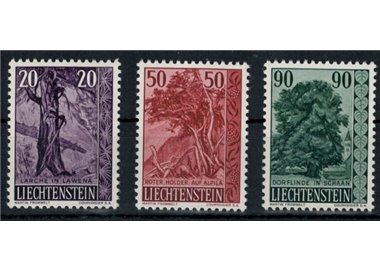 LIECHTENSTEIN 1959 Trees and shrubs 3v MNH**
