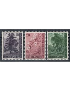 LIECHTENSTEIN 1957 Alberi e arbusti 3v MNH**