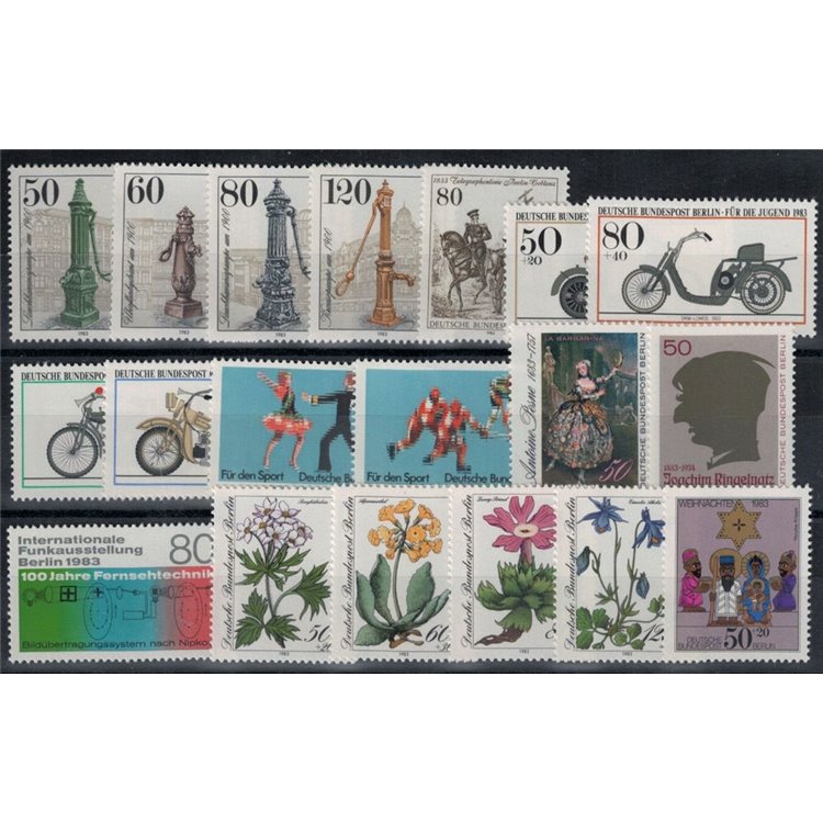 BERLIN 1983 Complete year 19v MNH**