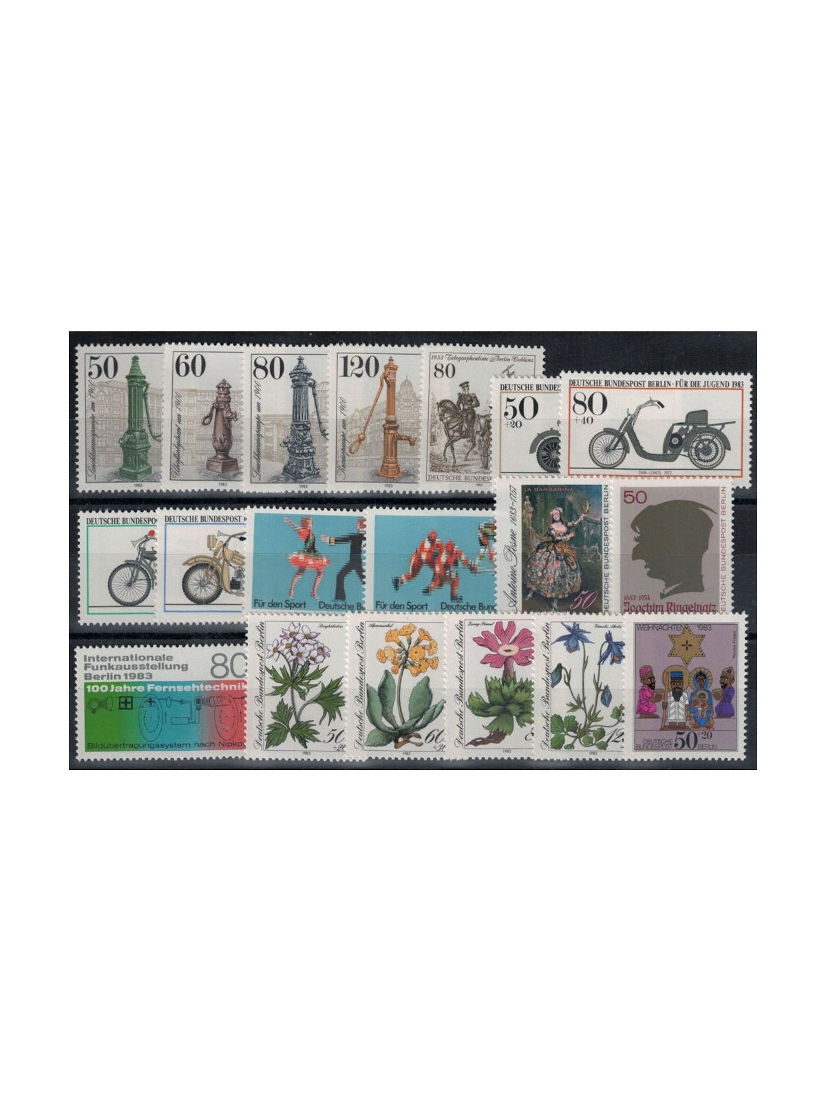 BERLIN 1983 Complete year 19v MNH**