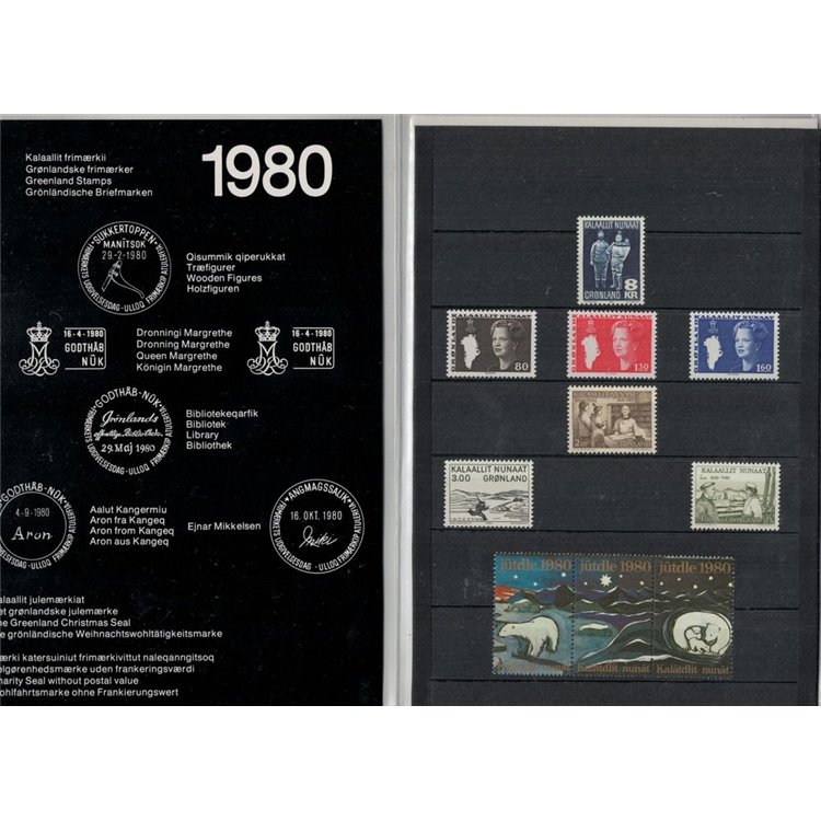GROENLANDIA 1980 Annata completa 10v MNH**