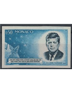 MONACO 1964 J.F. Kennedy imperforated 1v MNH**