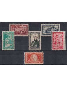 MONACO 1949 Prince Albert Centenary, airmail 6v MNH**