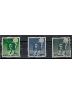 RUSSIA 1944 Anniversario volo in mongolfiera - Balloon flight 3v MNH**