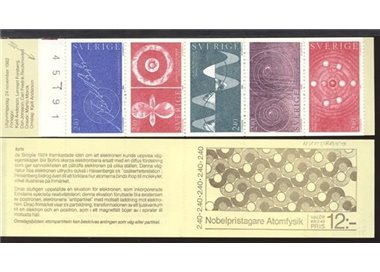 SWEDEN 1982 Nobel Prize winners for Physics - Nobel prize winners 5v in booklet