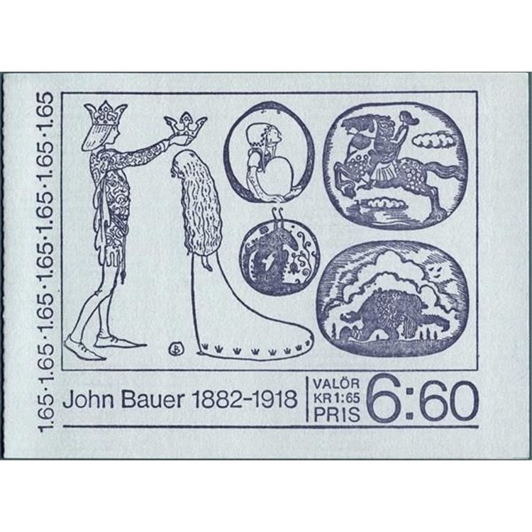 SVEZIA 1982 Centenario John Bauer - Bauer fairy tales 4v in libretto