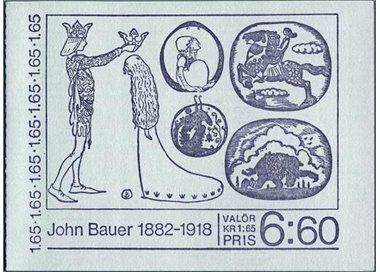 SVEZIA 1982 Centenario John Bauer - Bauer fairy tales 4v in libretto
