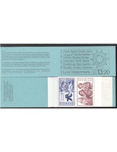 SVEZIA 1982 Vivere insieme - Living together 8v in libretto