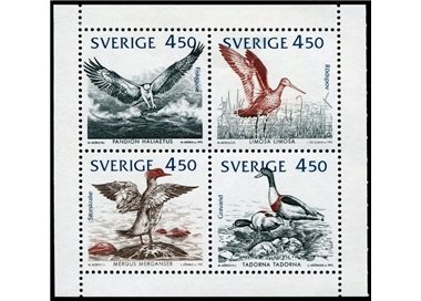 SVEZIA 1994 Uccelli - WWF, birds 8v in libretto