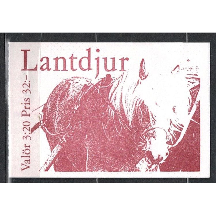 SWEDEN 1994 Fauna, animals - Animals 10v in booklet