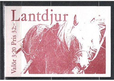 SWEDEN 1994 Fauna, animals - Animals 10v in booklet