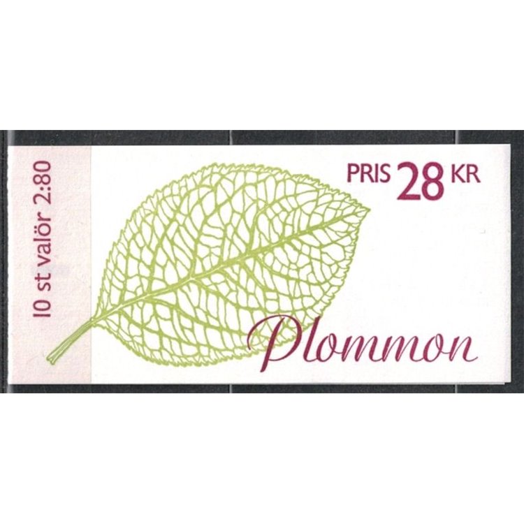 SWEDEN 1994 Fruit - Fruits 10v in booklet
