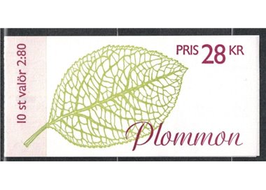 SWEDEN 1994 Fruit - Fruits 10v in booklet