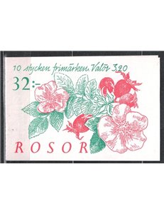 SVEZIA 1994 Fiori, rose - Roses 2x5v in libretto