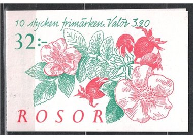 SVEZIA 1994 Fiori, rose - Roses 2x5v in libretto