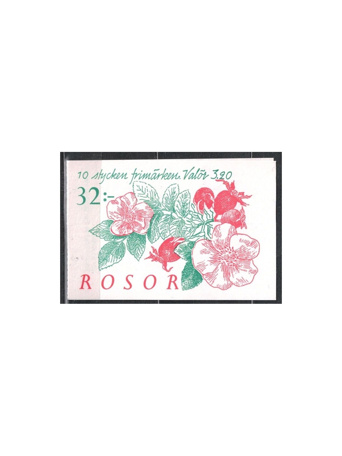 SWEDEN 1994 Flowers, roses - Roses 2x5v in booklet