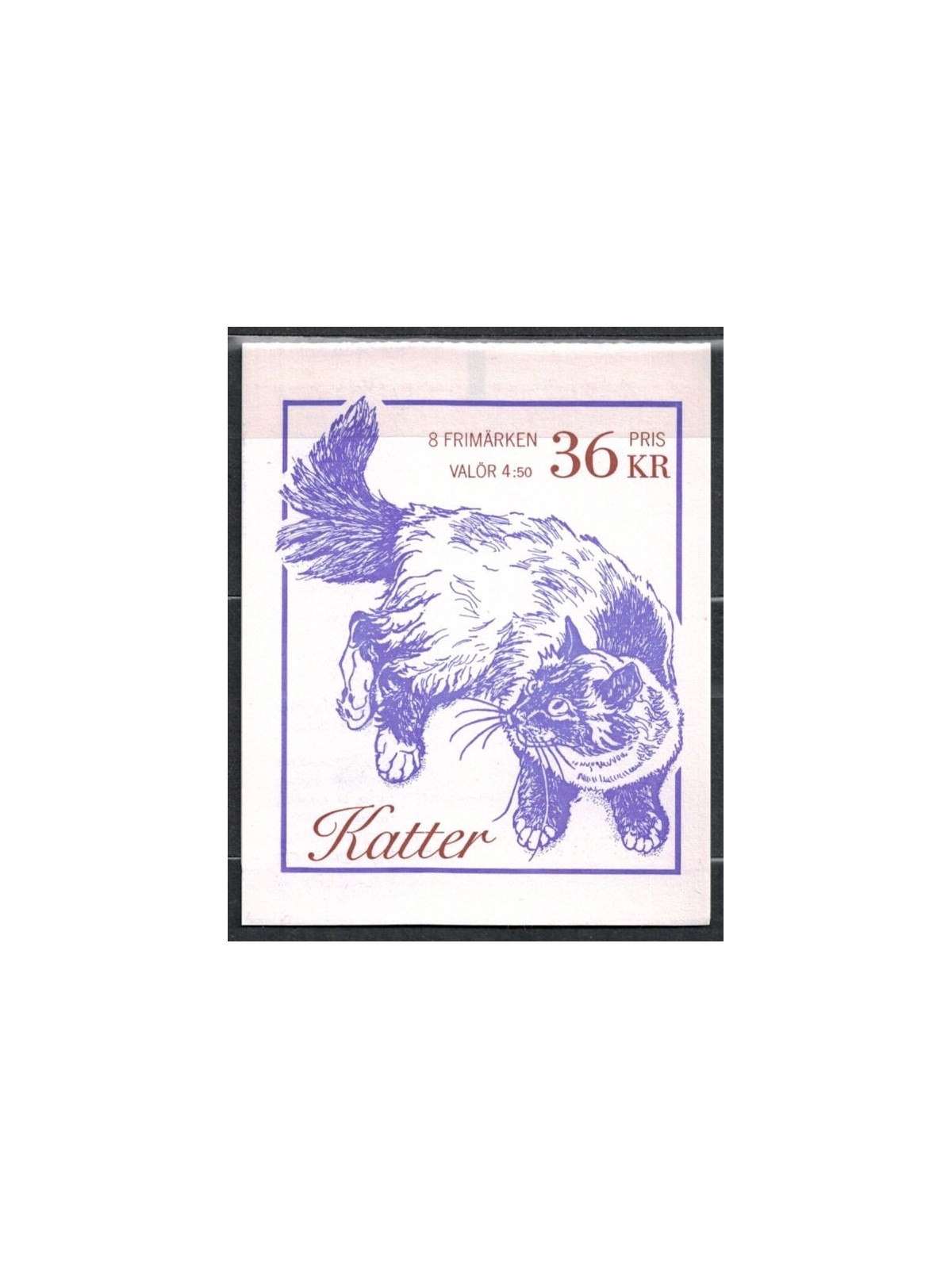 SWEDEN 1994 Cats 8v in booklet