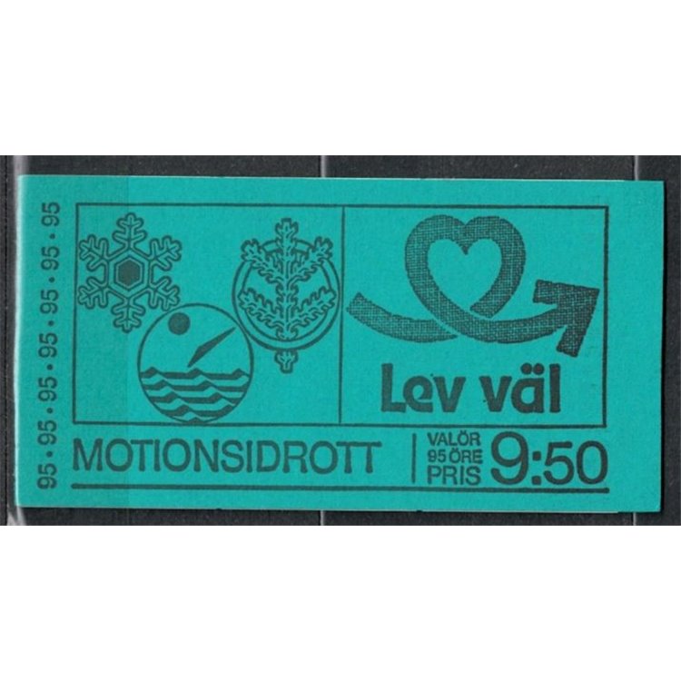 SWEDEN 1977 Popular sports booklet MNH**