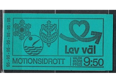 SVEZIA 1977 Sport popolari LB MNH**