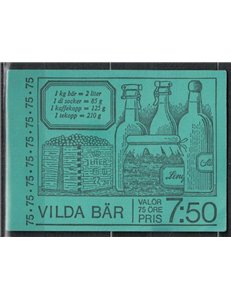 SWEDEN 1977 Wild berries booklet MNH**