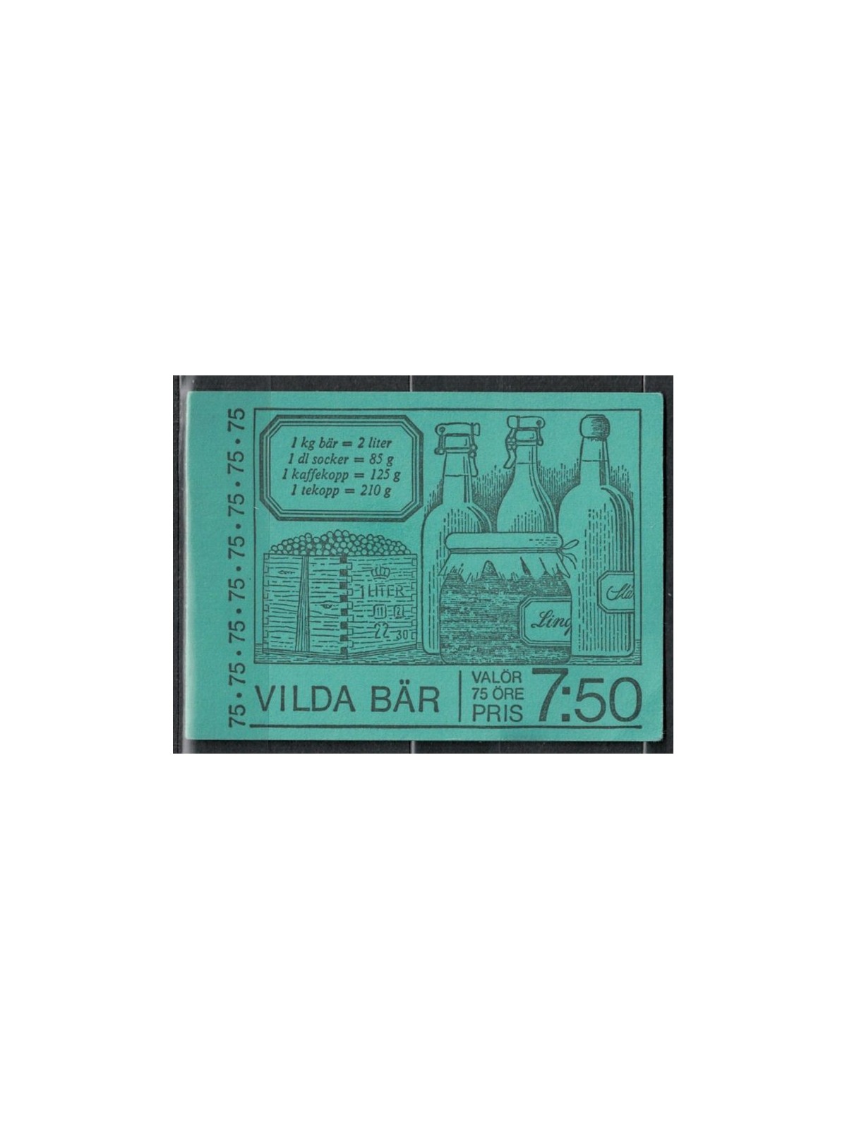 SVEZIA 1977 Bacche selvatiche LB MNH**
