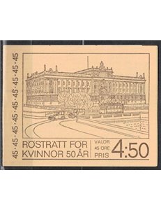 SWEDEN 1971 Women's suffrage booklet MNH**