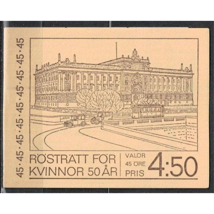SVEZIA 1971 Suffragio femminile LB MNH**