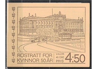 SVEZIA 1971 Suffragio femminile LB MNH**