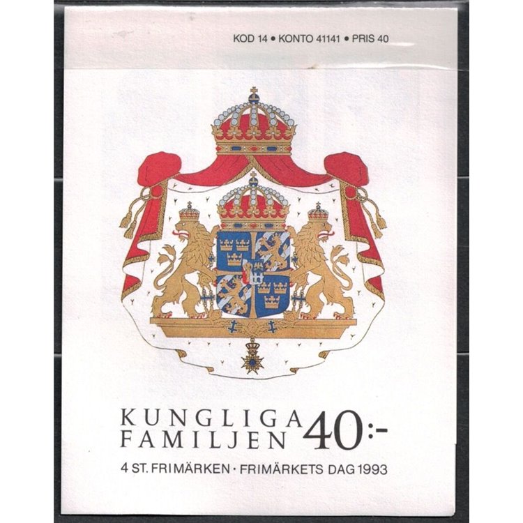 SVEZIA 1993 Famiglia Reale - Royal family 4v in libretto