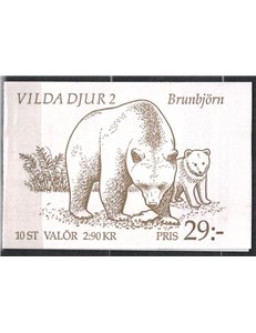 SVEZIA 1993 Fauna, animali - Animals 5x2v in libretto