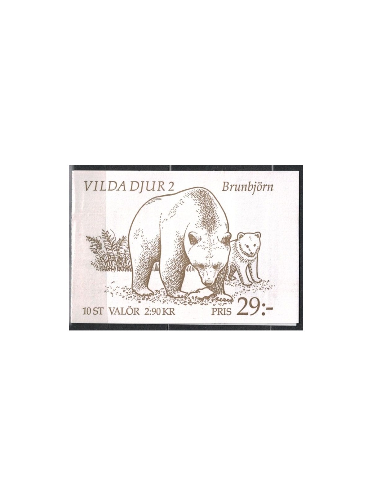 SVEZIA 1993 Fauna, animali - Animals 5x2v in libretto