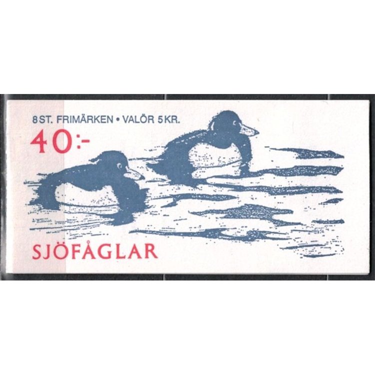 SWEDEN 1993 Water birds 2x4v in booklet