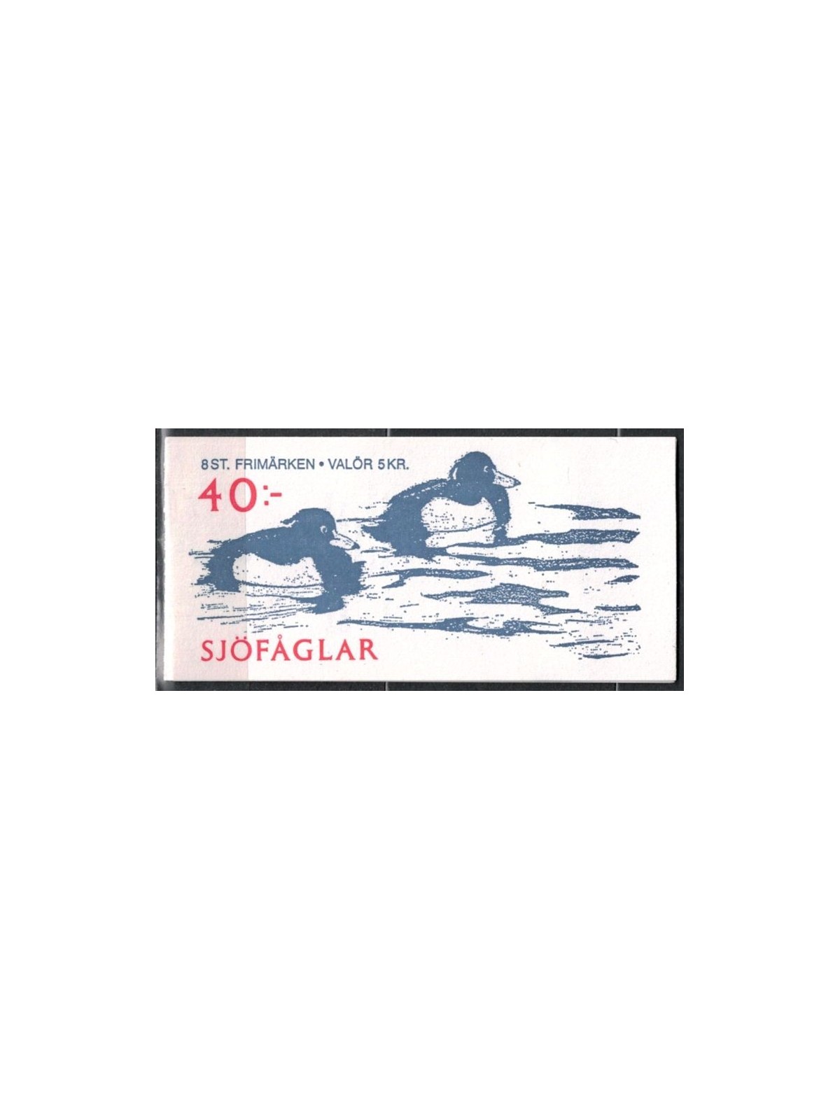 SWEDEN 1993 Water birds 2x4v in booklet