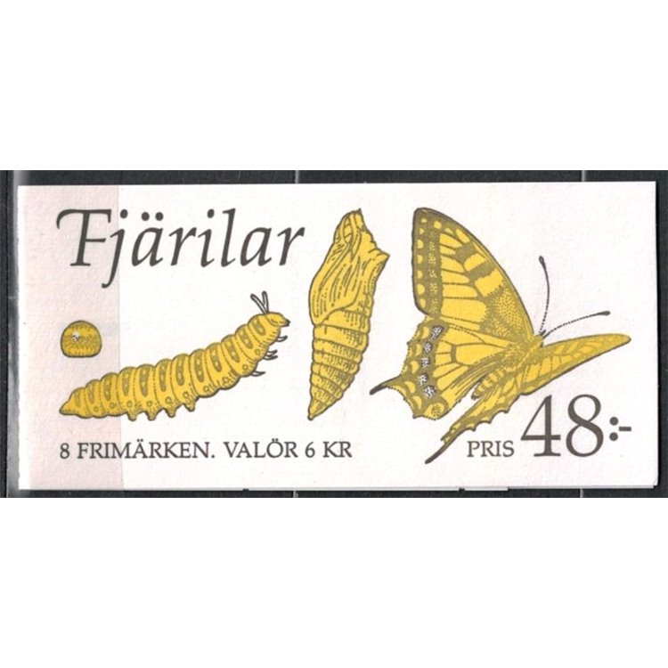 SVEZIA 1993 Farfalle - Butterflies 2x4v in libretto