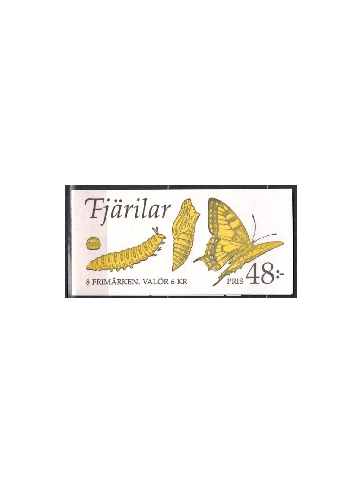 SWEDEN 1993 Butterflies 2x4v in booklet