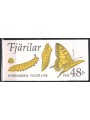 SWEDEN 1993 Butterflies 2x4v in booklet