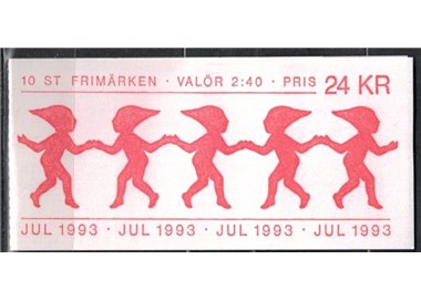 SWEDEN 1993 Christmas 5x2v in booklet