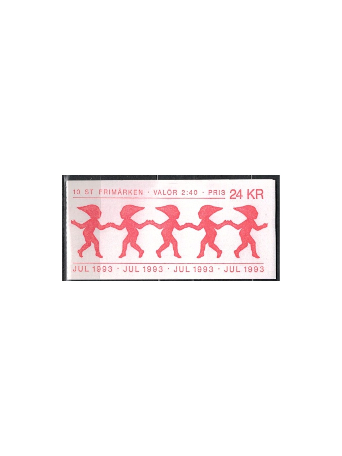 SWEDEN 1993 Christmas 5x2v in booklet